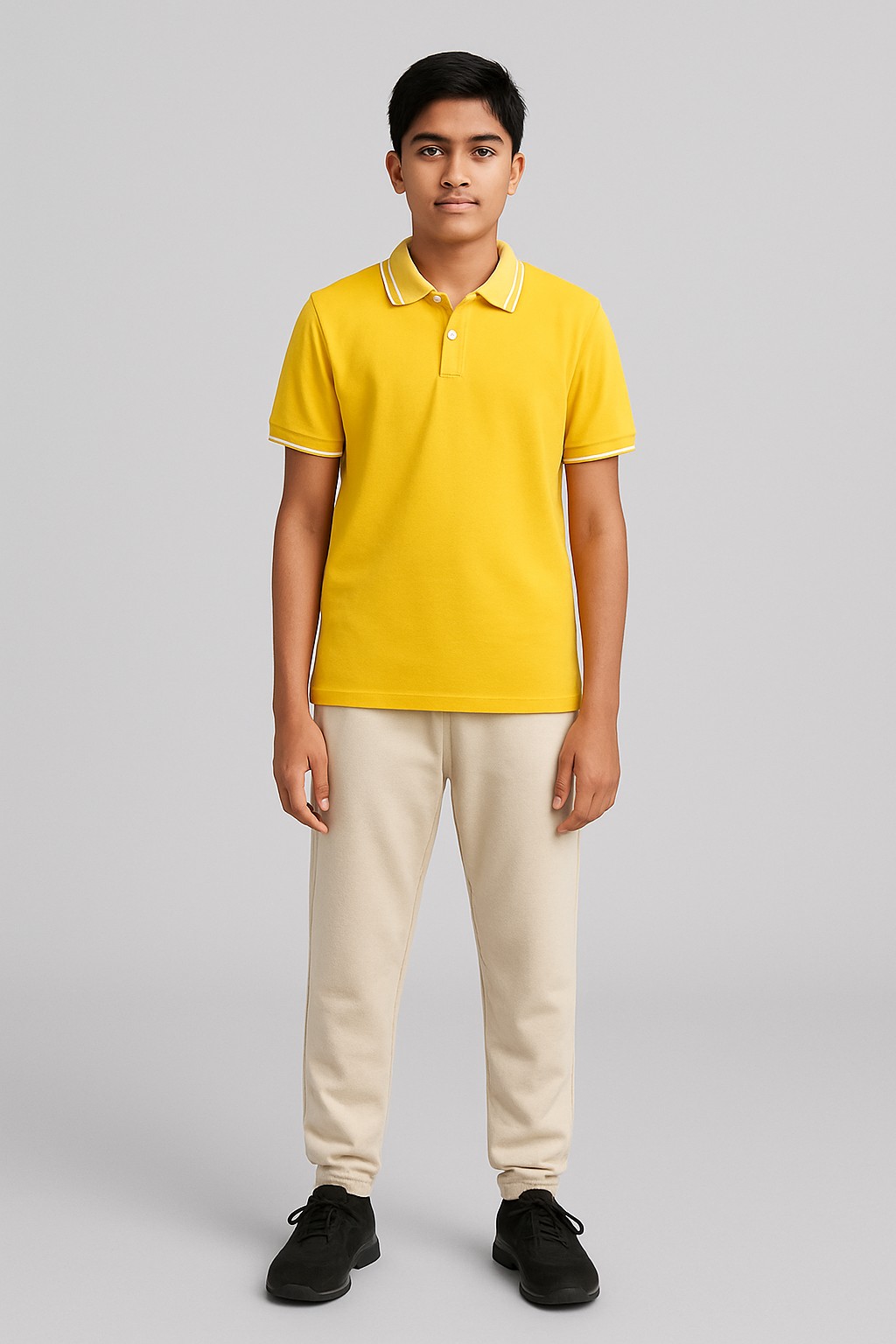 Boy Yellow White